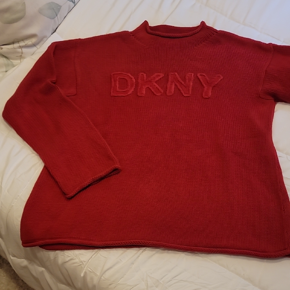 DKNY Men's Red Sweater